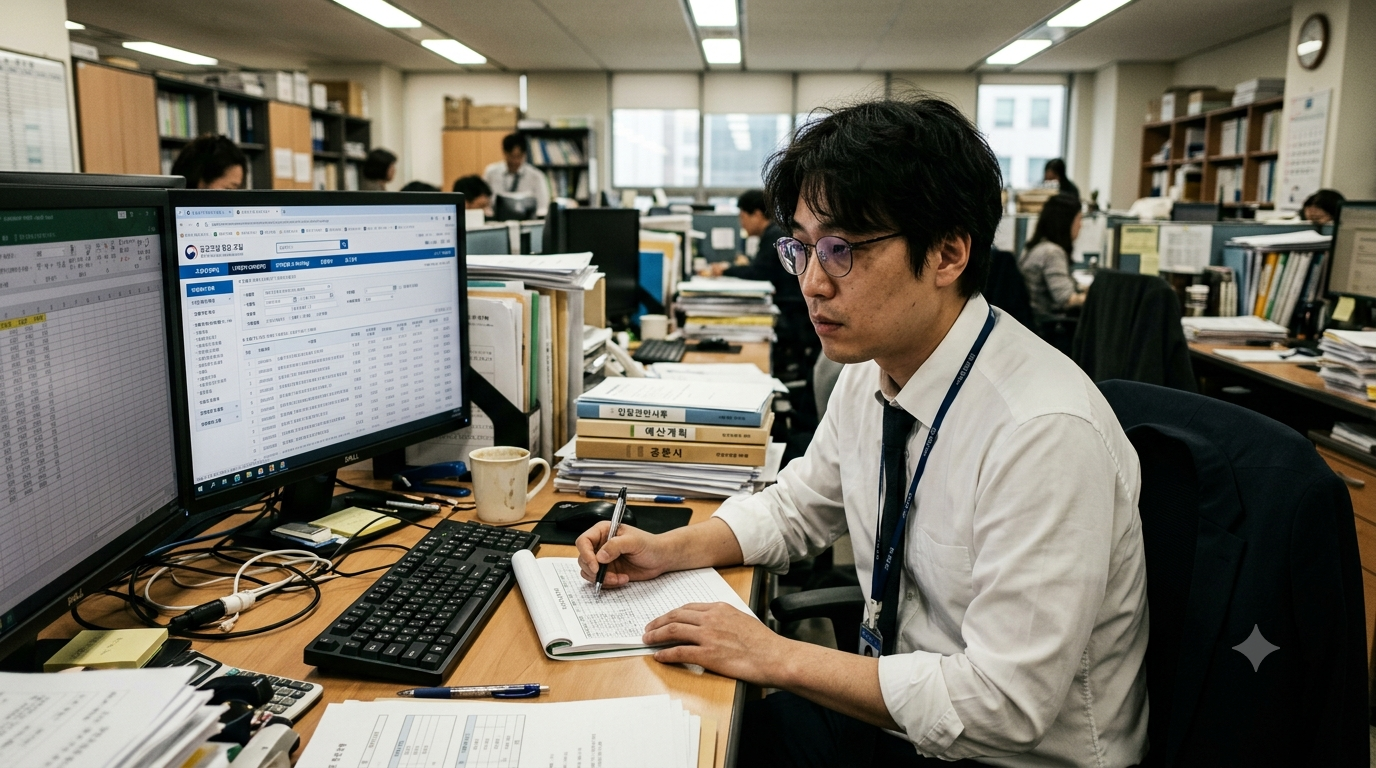 바이브코딩스쿨 수강 전, 나라장터 입찰공고를 수작업으로 정리하며 지쳐있는 비전공자 직장