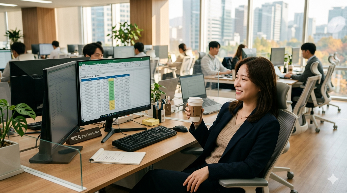 비개발자, 비전공자 였지만 김우현 강사의 강의를 듣고 업무자동화에 성공하여 Jupyter Notebook 코드를 실행해 메일 자동화를 작동시키는 장면