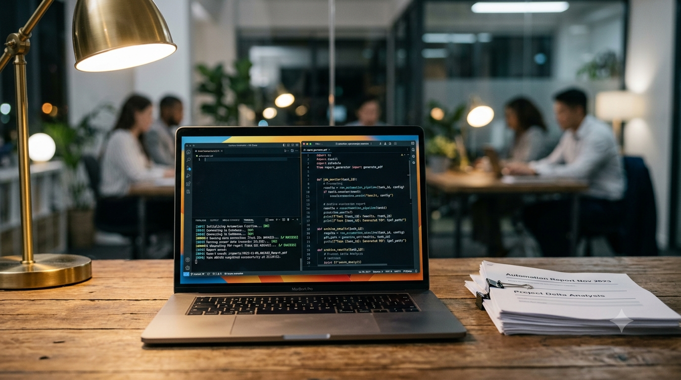 Python으로 DPA 리포트 자동화 코드를 작성 중인 직장인, AI 바이브코딩 교육 수강 사례